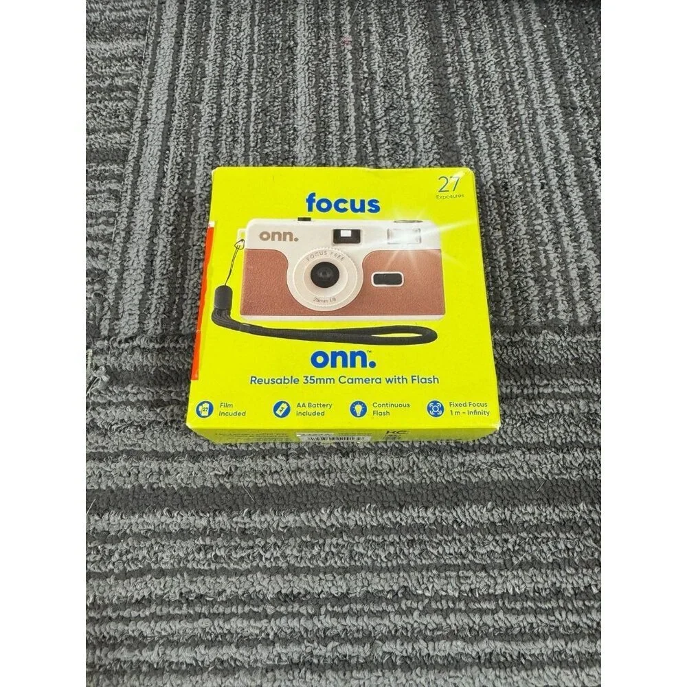 Onn. Reusable 35MM Film Camera (Brown)